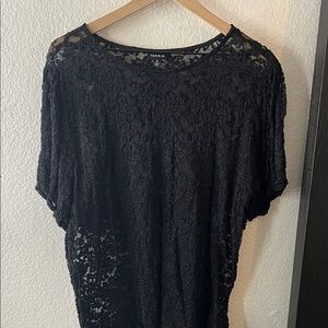 Torrid Black Lace Top
